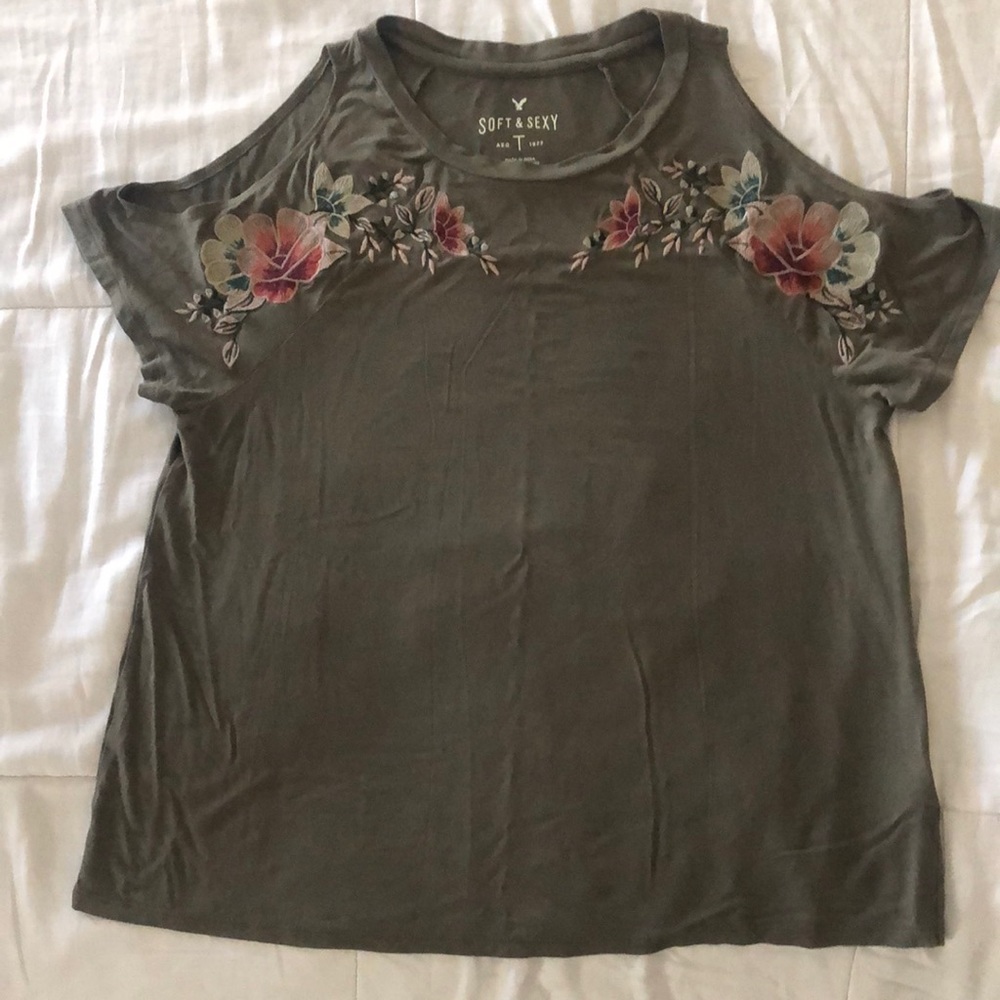 American Eagle Outfitters embroidery top
